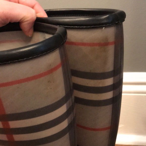 Women’s gray check Burberry rain boots EUR 40 US 9 - Picture 8 of 8